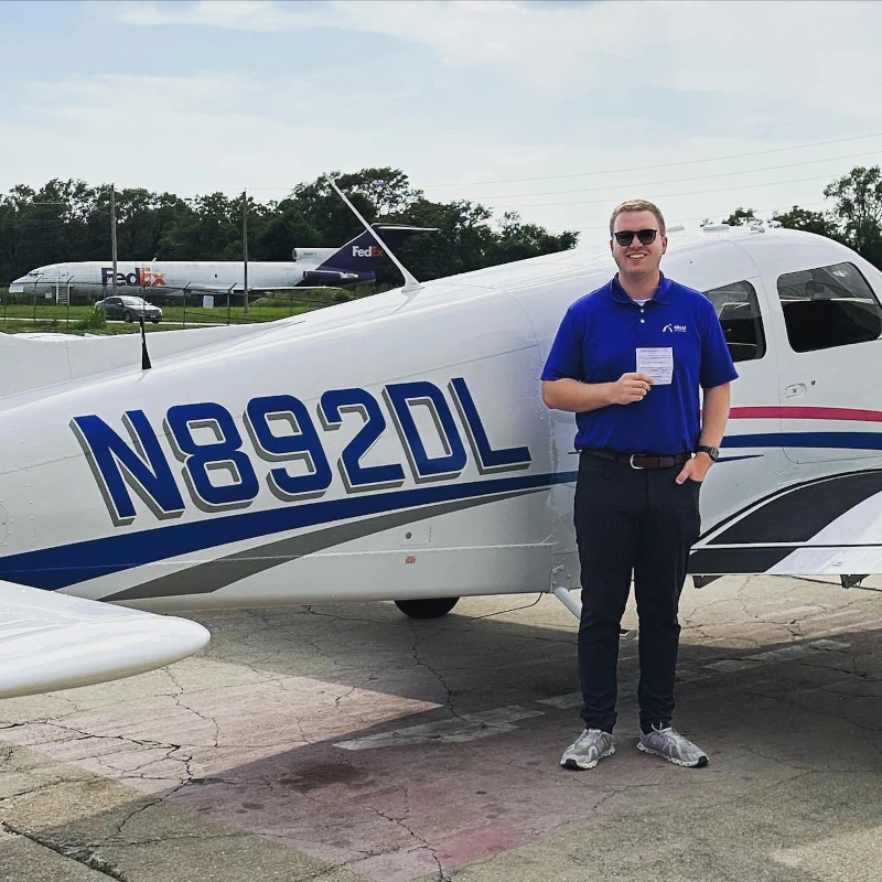 Ideal Aviation CFI right after he passed his CFII checkride